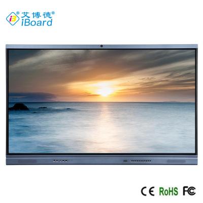 China Conference Android 11 Smart LED Board Infrared Multi Touch Monitor With Built In Camera for sale