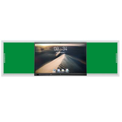 China 86'' Intelligent Smart Recordable Blackboard Green Board 4000:1 LED Android 9.0 350cd/m2 Interconnection Blackboard for sale