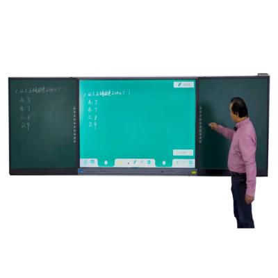 中国 75 86インチの理性的な黒板多指学校教育OEM/ODMのための相互棒板 販売のため