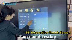 Moniteur interactif Android 14 4 32G avec verre trempé 4 mm