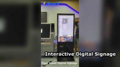 Segnaletica digitale opzionale da 43 pollici con touchscreen abilitato, compatibile con Windows e Android, per installazioni a parete, autoportanti o a soffitto