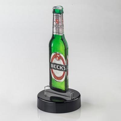 China Mold Injection Base Insert Paper Sign Holder Beer Menu Display For Bar for sale
