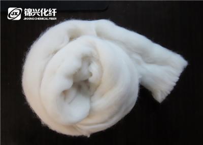 China White Nylon Wool Fiber  , A - Grade Nylon 6 Fiber For Wool Yarn Spinning for sale