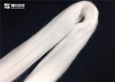 China Woollen Spinning Nylon Wool Fiber , 3D* 98mm Nylon Staple Fiber Round Shape for sale