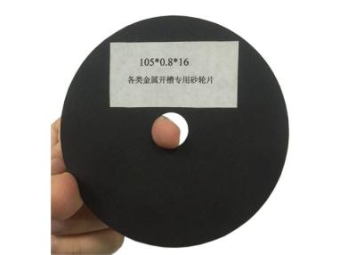 China Rueda de corte de metal ultra delgado 105 * 0.8 * 16mm para el proceso de ranura Durable en venta