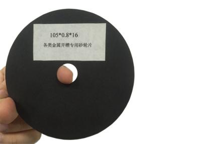 China Milling Groove Metal Cutting Wheel , Aluminum Cutting Wheel Black Color for sale