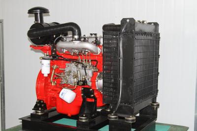 China 3000rpm ISUZU technology 4BD diesel engine prime power  from 72KW to 100KW for power of  the fire fighting pump in red for sale