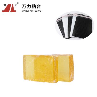 China Pegamentos de empaquetado del sello del derretimiento caliente sólido amarillo para la hoja de ruta que etiqueta TPR-4376A en venta