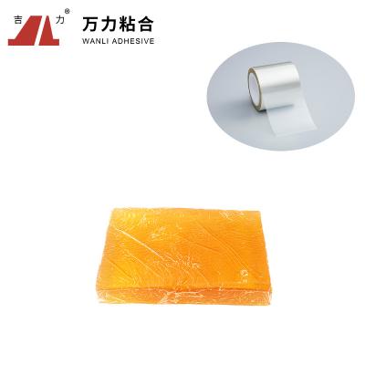 China 150 Degree Packaging Hot Melt Adhesive Kraft Paper Adhesive Tape Yellow TPR-2206P for sale