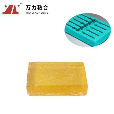 China Palillos de empaquetado sólidos adhesivos APAO-505D-New del pegamento del derretimiento caliente amarillo compuesto de APAO en venta