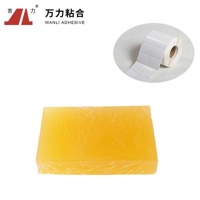 Китай Упаковка блока твердая горячая плавит слипчивый желтый термальный бумажный ярлык скрепляя TPR-433 продается