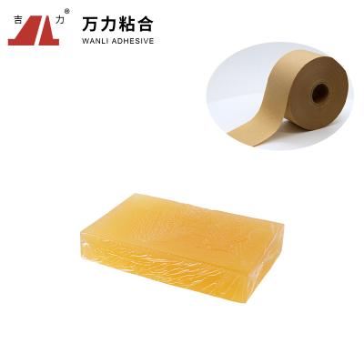 China 30000 Cps Packaging Hot Melt Adhesive Pressure Sensitive Yellow Rubber TPR-6559S for sale