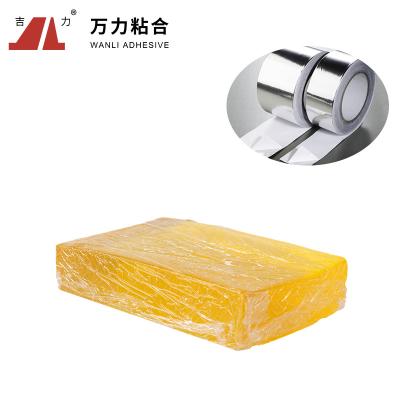 China 10000 Cps Solid Yellow Hot Glue Aluminum Foil Hot Melt Adhesive Tape TPR-7350 for sale