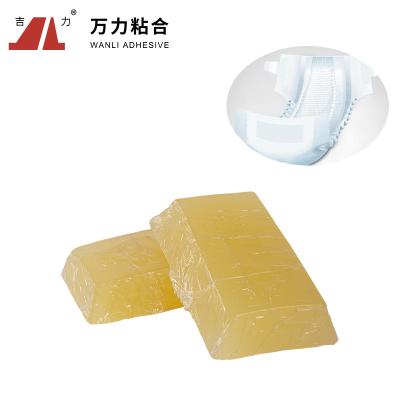 China Diaper Bonding Hot Melt Pressure Sensitive Adhesives Yellow Bulk Hot Melt TPR-6258AS for sale