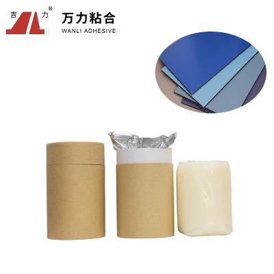 China Peel Strength White Polyurethane Hot Melt Glue Sticks Solid Jelly PUR-1947 for sale