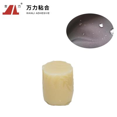 China Laminación adhesiva del pegamento de la materia textil de la membrana, pegamento de enlace PUR-4100 de la tela caliente del derretimiento en venta