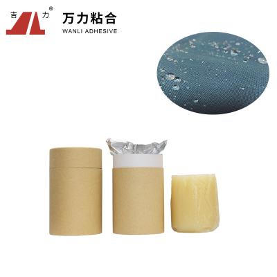 China Yellow Solid Glue For Synthetic Fabric , 6000 Cps PUR Hot Melt Glue PUR-6180 for sale