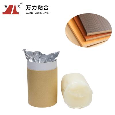China Milky White Hot Melt Glue For PVC Lamination Hot Pearl Glue PUR-9002S for sale