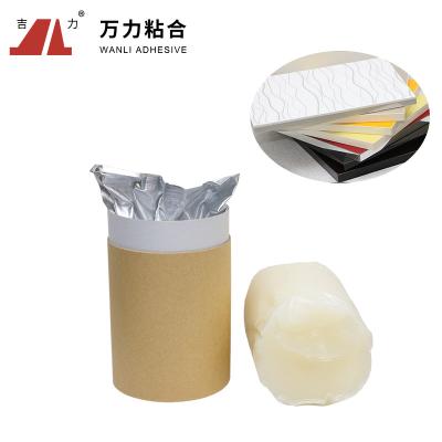 China Wood Milky Flat Lamination Hot Melt Adhesives Laminating Acrylic PUR-9002S for sale