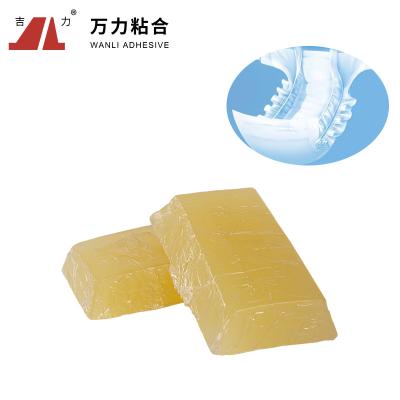 China Yellow Medical Grade Adhesive Bonding Diaper Flexible Hot Glue TPR-6258AS for sale