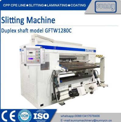 China Duplex Slitter Rewinder Machine for CPP / CPE / Thermal Transfer Film for sale
