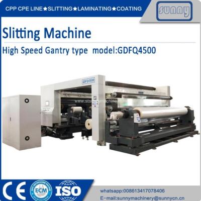 China máquina automática de Rewinder de la cortadora 10-100um para la película de empaquetado en venta
