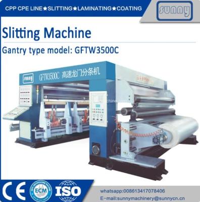 Chine Automatiquement fendant et machine de rebobinage pour le petit pain/films de papier à vendre