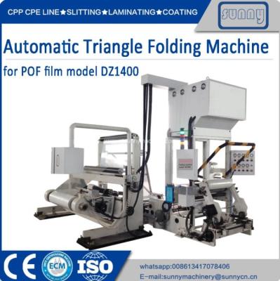 China Triangle Folding Center Machine Automatic For POF HDPE CPP Shrink Film for sale