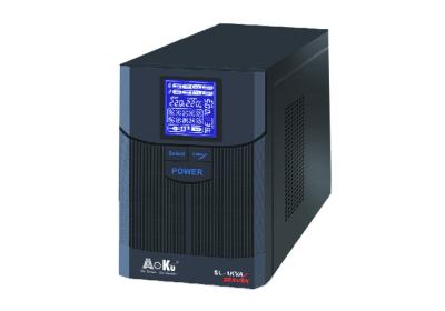 China AoKu Line Interactive UPS SL-1K, 700W, Metal Case, LCD, Pure Sine Wave Output for sale