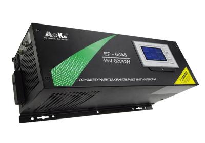 China AoKu EP Series Inverter EP-6048, 48VDC, 6000W, Pure Sine Wave with Charger for sale