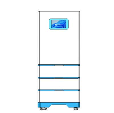 China Stacked High Voltage Solar Lifepo4 Lithium Battery Cabinet All In One Lithium Batteries Inverter Storage for sale