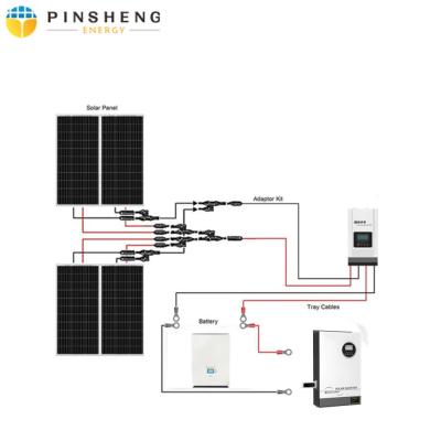 China Pinsheng en la red fuera de la red Sistema fotovoltaico 3KW 5KW 10KW 15KW en venta