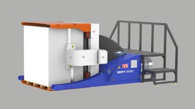 China 4 Nozzles Automatic Paper Stacker Machine Turning And Finishing 25KW for sale