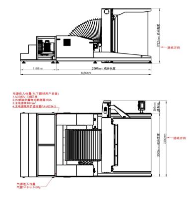 China VEI-145A automático que voltea de un tirón de la máquina de Turner de la pila de hojas de papel de 1450*1050m m en venta