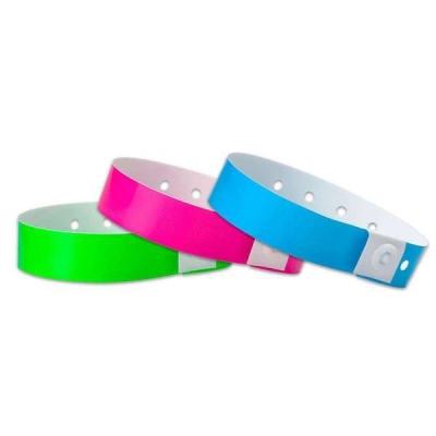 China Plain Custom Vinyl Wristbands Waterproof Plastic Disposable Eco Friendly for sale