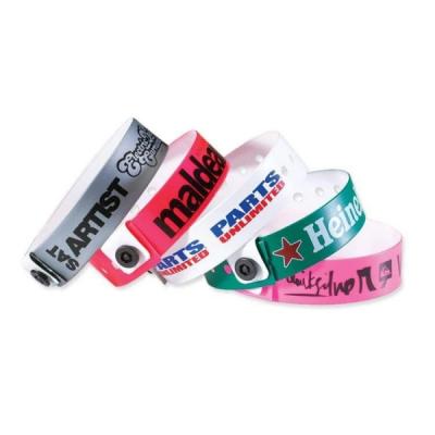 China Waterproof Custom Plastic Wristbands All colors 270*16mm, 332*13mm for sale
