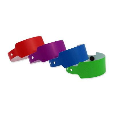China OEM RFID Plastic Wristbands 14 Colors 255*20mm RFID Bands For Events for sale