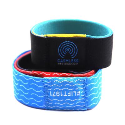 China Elastic Event RFID Wristband For Commercial Event Tickets And Security Check for sale