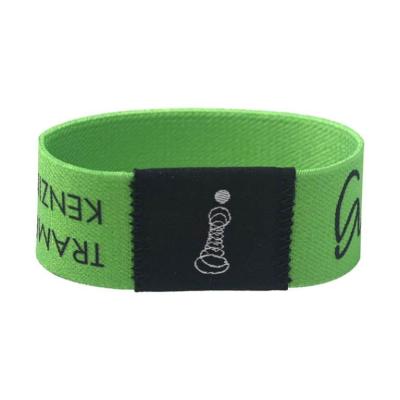 China Security Check RFID Elastic Wristband Commercial Event Ticket 125khz RFID Bracelet for sale