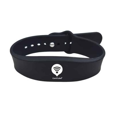 China HR001 Silicone RFID Wristband 13.56 Mhz IP68 Waterproof 125khz RFID Bracelet for sale