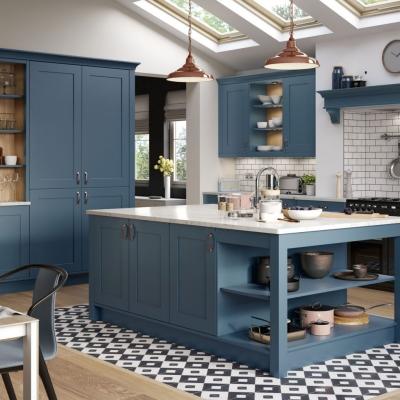 China Customized Kitchen Cabinet Fashion Style Wood Kitchen Cabinet Sets Kitchen Cabinets Ready To Assemble for sale