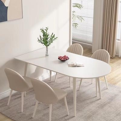 China Customized Size 8 Seater Dining Table Set With Aluninum Table Base for sale