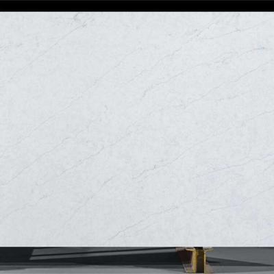 China Calacatta White Quartz Countertops Slab Quartz Stone Slab 3200*1600mm For Counter Tops for sale