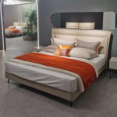 中国 暖かい寝室家具セット ポリマースポンジ付き 木製調節ベッド 販売のため