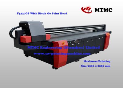 China 3200x2000mm 600x1200dpi Automatic UV Printing Machine Ricoh GEN6 Head for sale