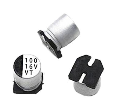 China Conductive Polymer Aluminum Electrolytic Capacitor SMD 100UF 16V for sale