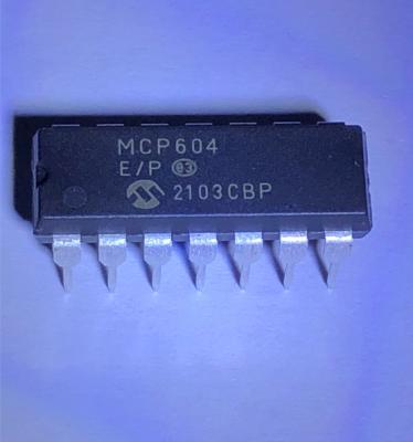 China MCP604-E/P Microchip Op Amp DIP14 Automotive IC Quad Low Power Amplifier for sale