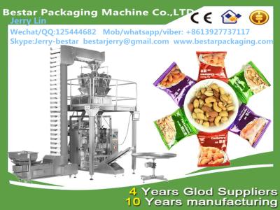 China 4 edges sealing automatic nuts peanut cashew nut coconut dry frutis packing machine Bestar packaging for sale