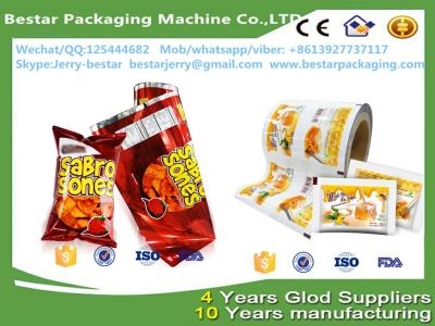 China food laminated printed plastic tea packaging film & bestar packaging machine for sale