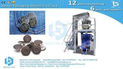China Jeans buttons 1KG pouch packing machine with 14 heads electrical weigher BSTV-450AZ for sale